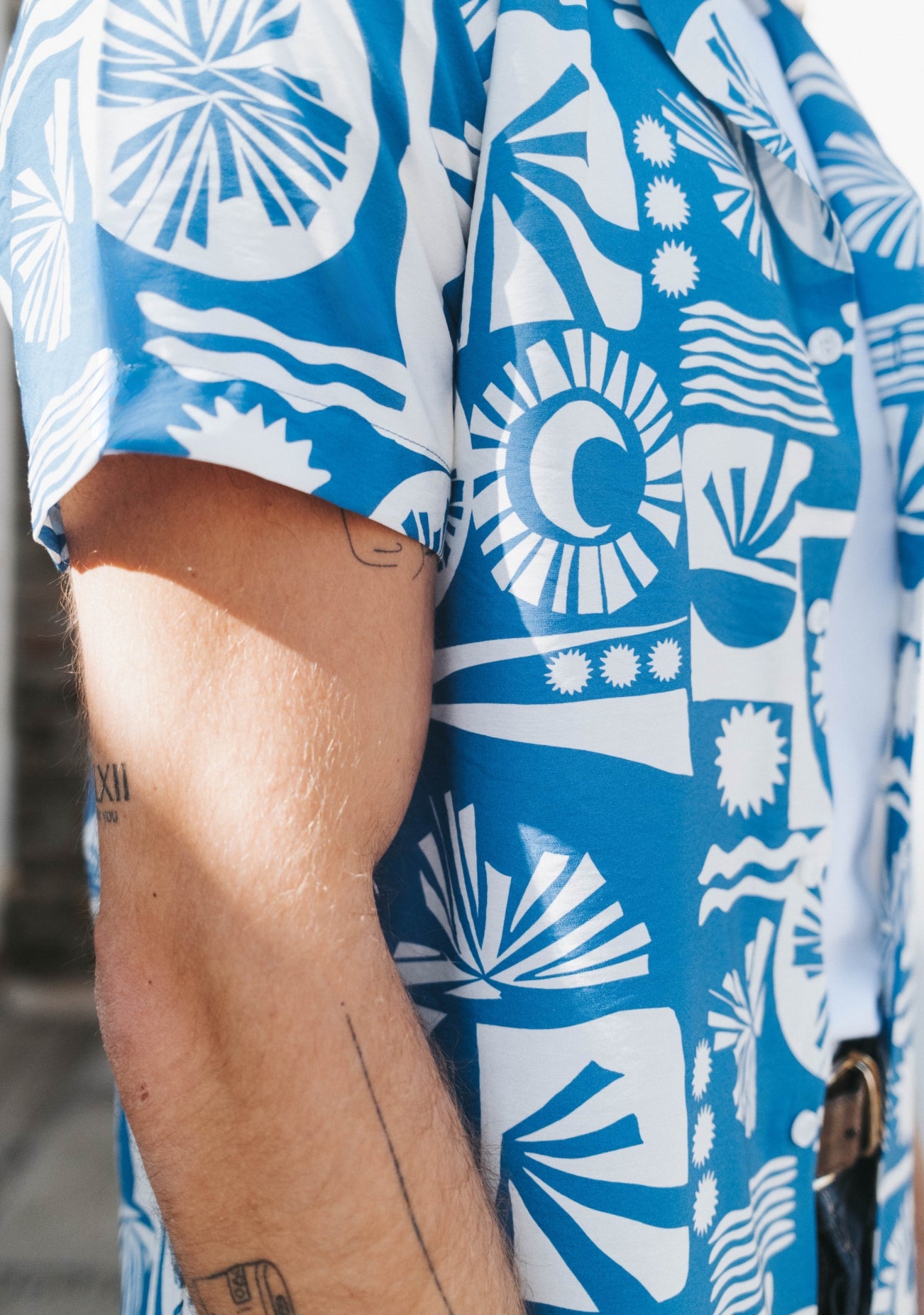 Cosmic Botanical Nebula Viscose Shirt Collection