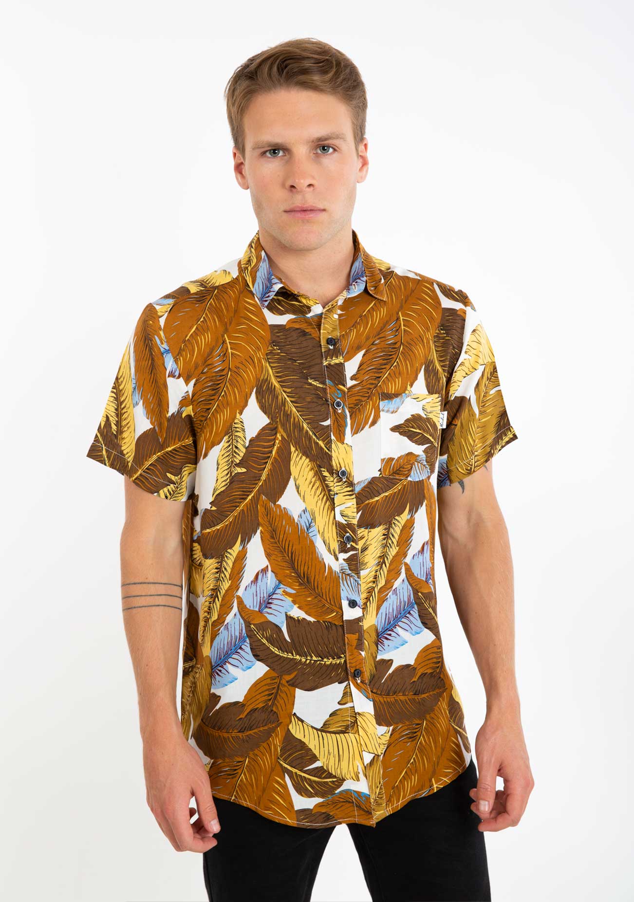 Kidel Kiev Streetstyle Men’s Shirt – Regular Fit, Viscose Fabric