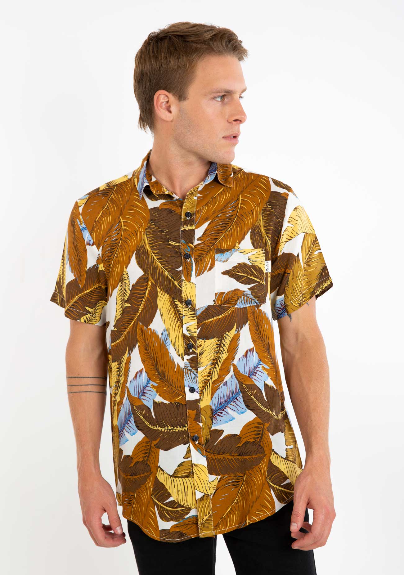 Kidel Kiev Streetstyle Men’s Shirt – Regular Fit, Viscose Fabric