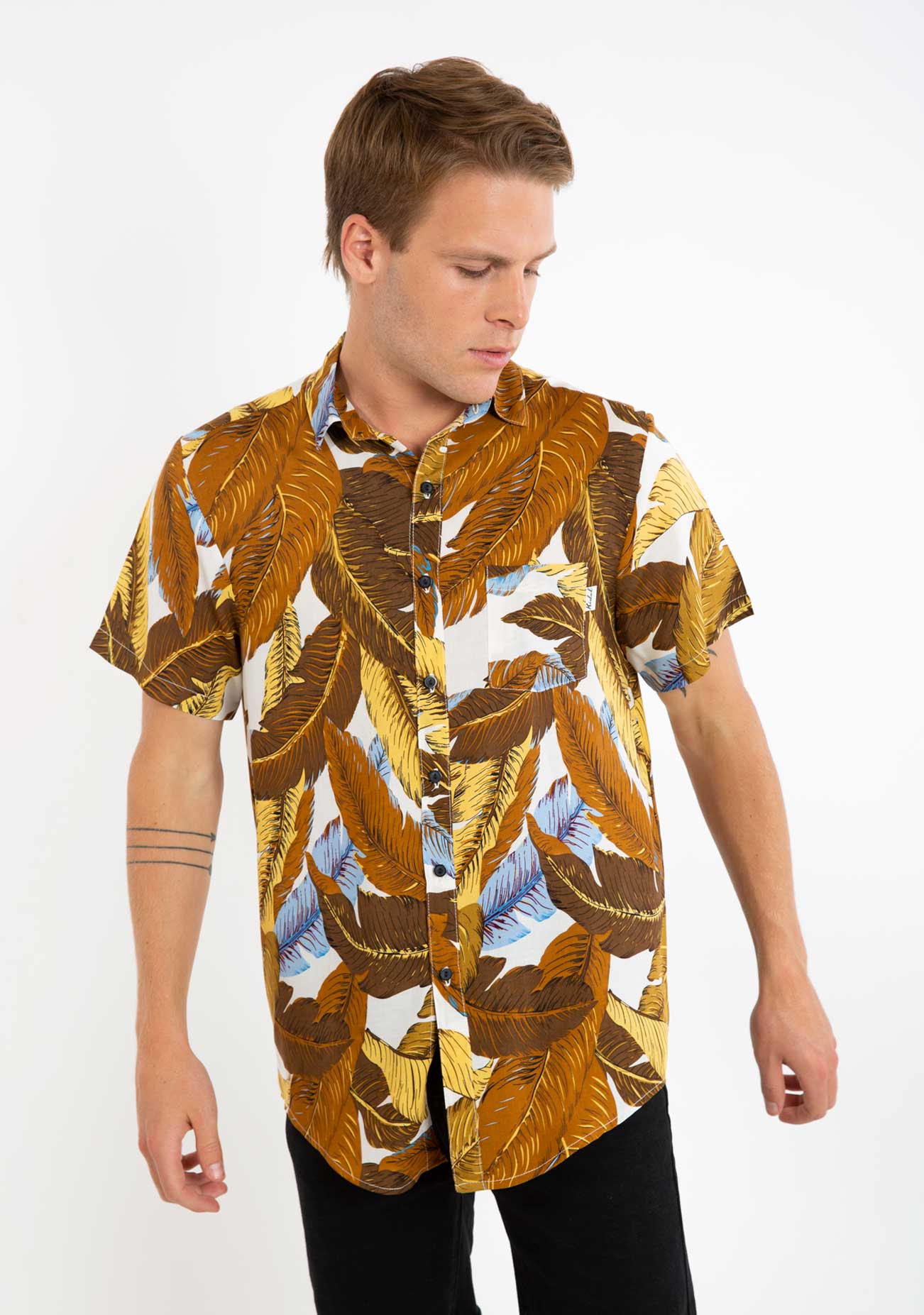 Kidel Kiev Streetstyle Men’s Shirt – Regular Fit, Viscose Fabric