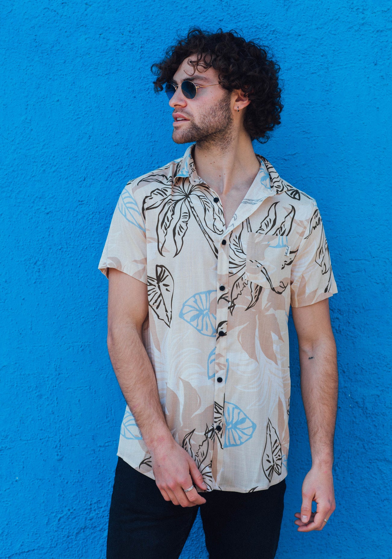 Kidel Akivi Streetstyle Men’s Shirt – Regular Fit, Viscose Fabric