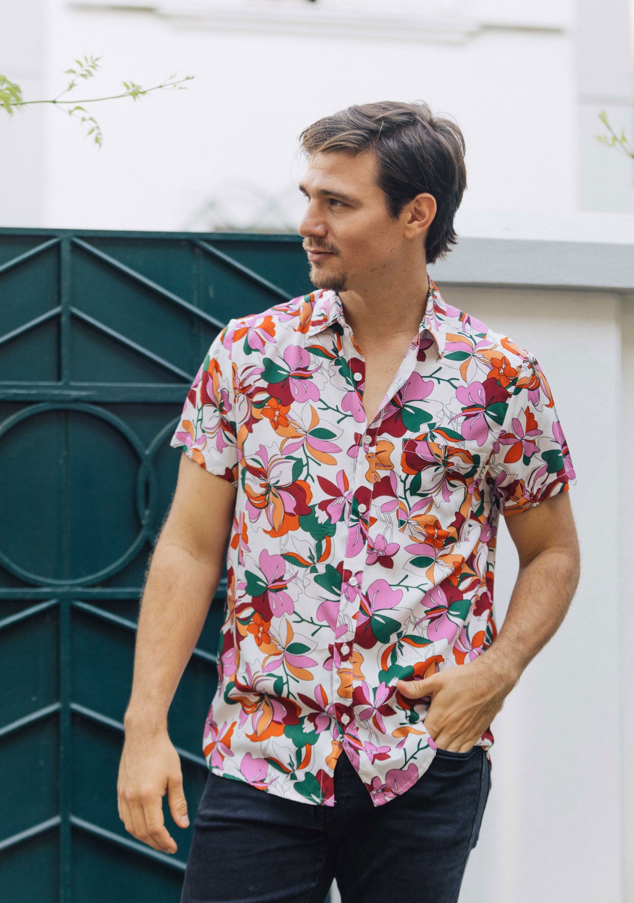 Kidel Berlin Streetstyle Men’s Shirt – Regular Fit, Viscose Fabric