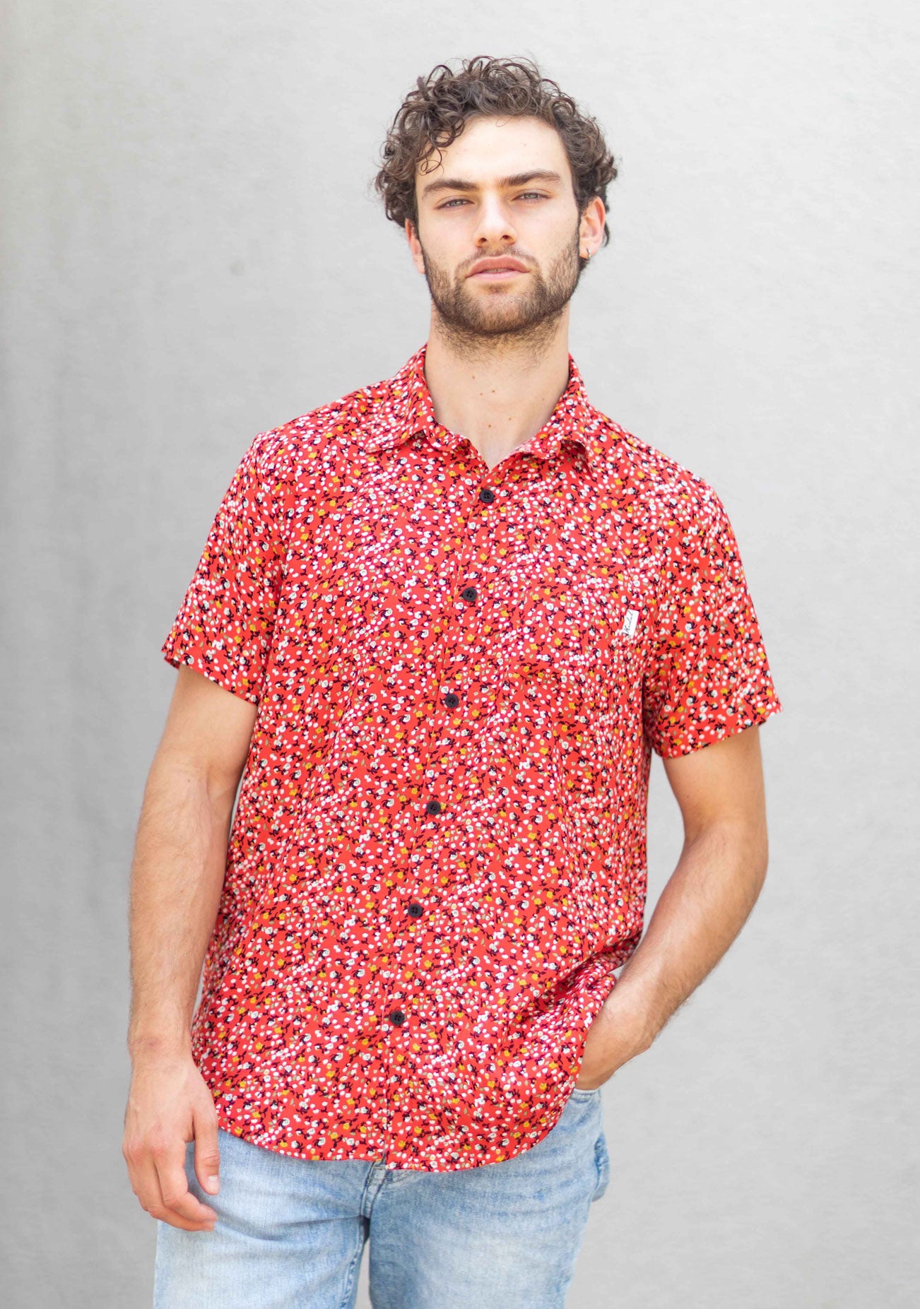 Kidel Singapur Streetstyle Men’s Shirt – Regular Fit, Viscose Fabric