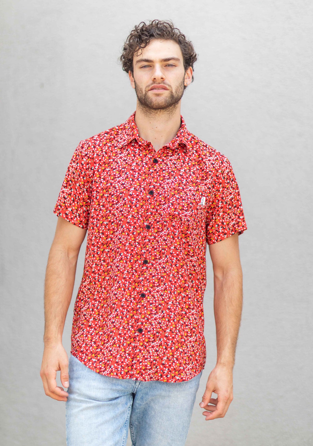 Kidel Singapur Streetstyle Men’s Shirt – Regular Fit, Viscose Fabric