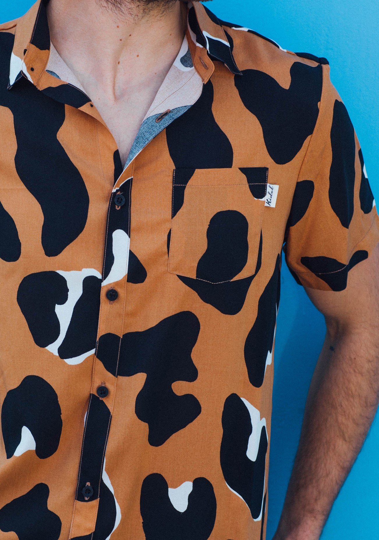 Kidel Riata Streetstyle Men’s Shirt – Regular Fit, Viscose Fabric