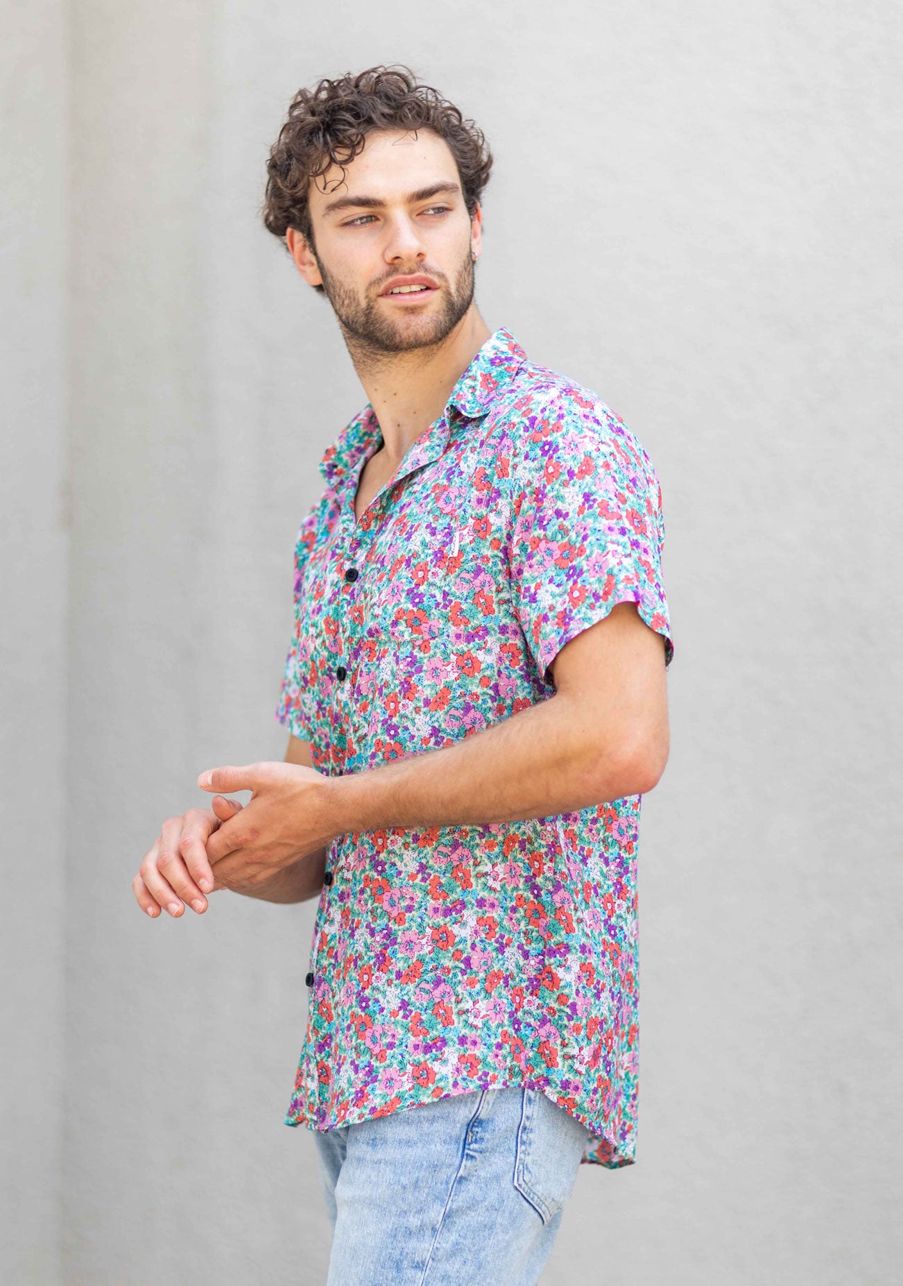 Kidel Sevilla Streetstyle Men’s Shirt – Regular Fit, Viscose Fabric