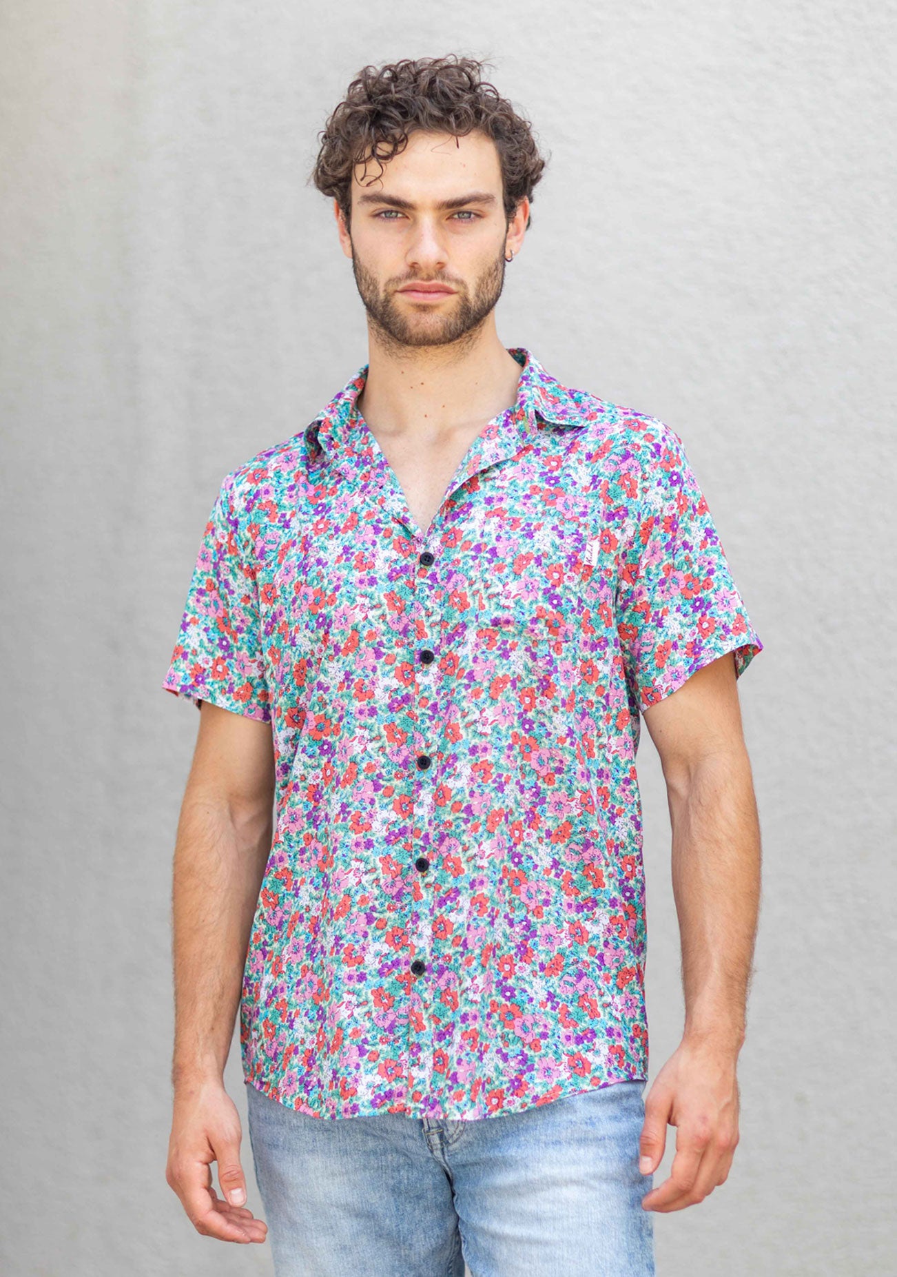 Kidel Sevilla Streetstyle Men’s Shirt – Regular Fit, Viscose Fabric