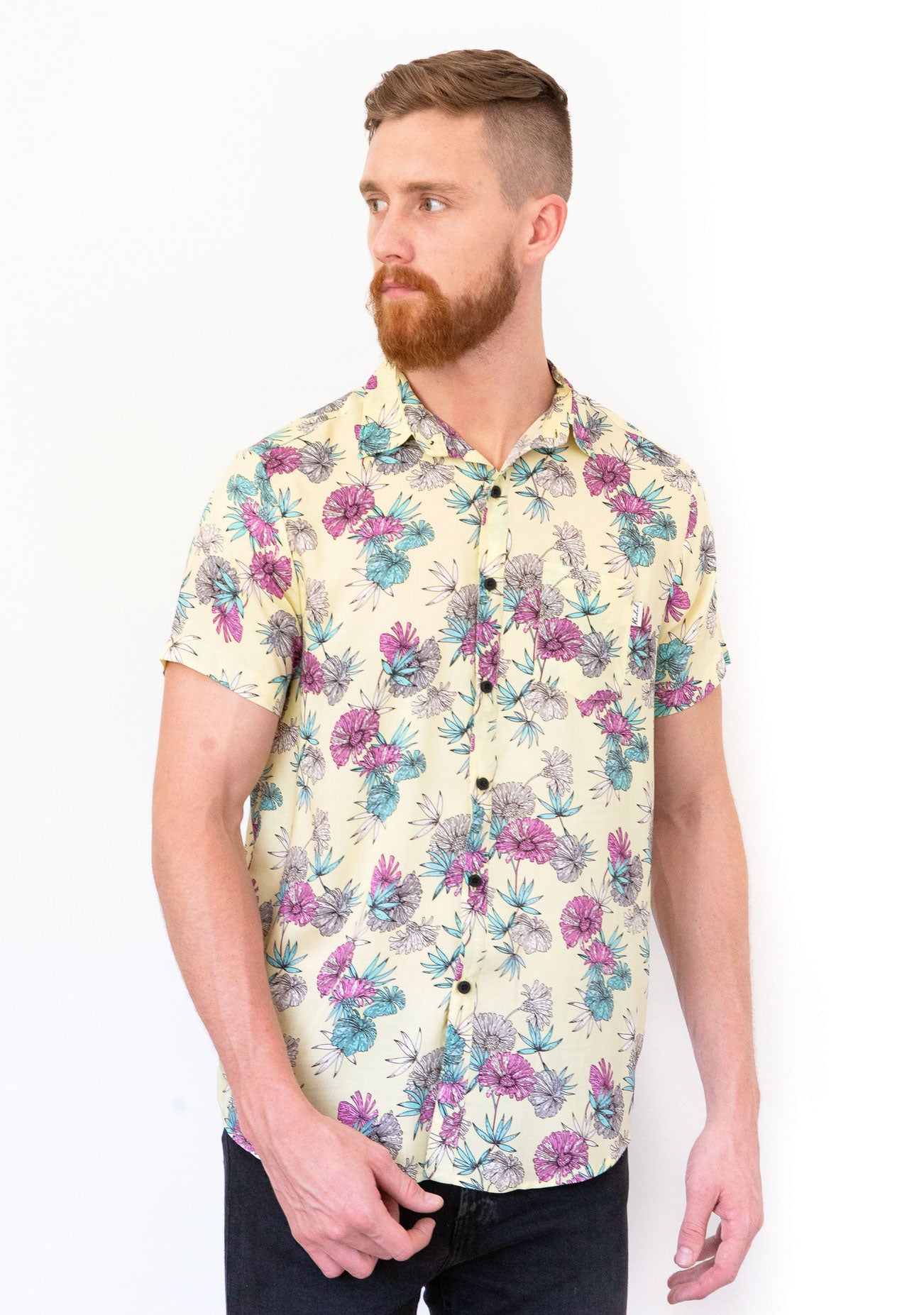 Kidel Oahu Streetstyle Men’s Shirt – Regular Fit, Viscose Fabric