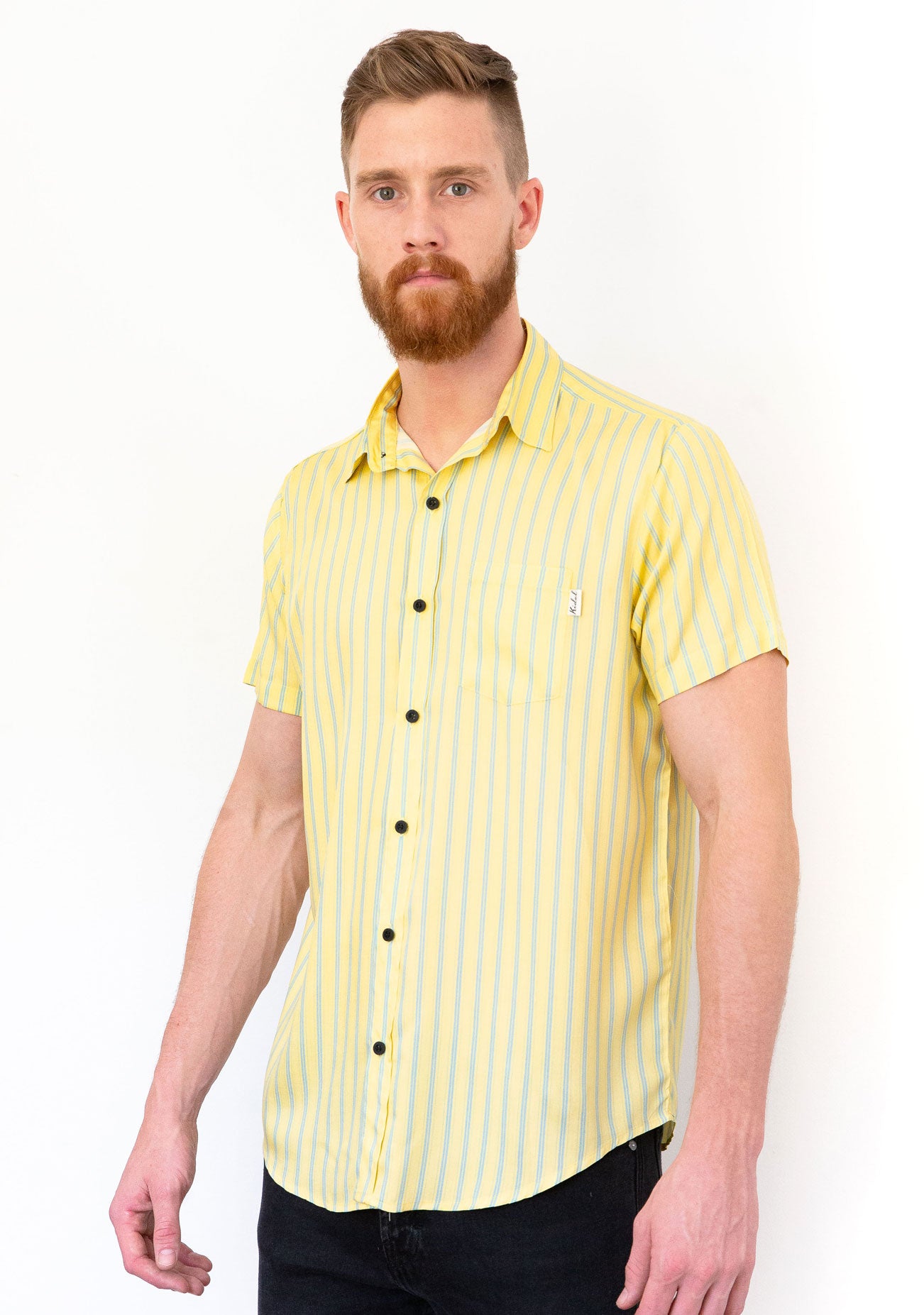 Kidel Osaka Streetstyle Men’s Shirt – Regular Fit, Viscose Fabric