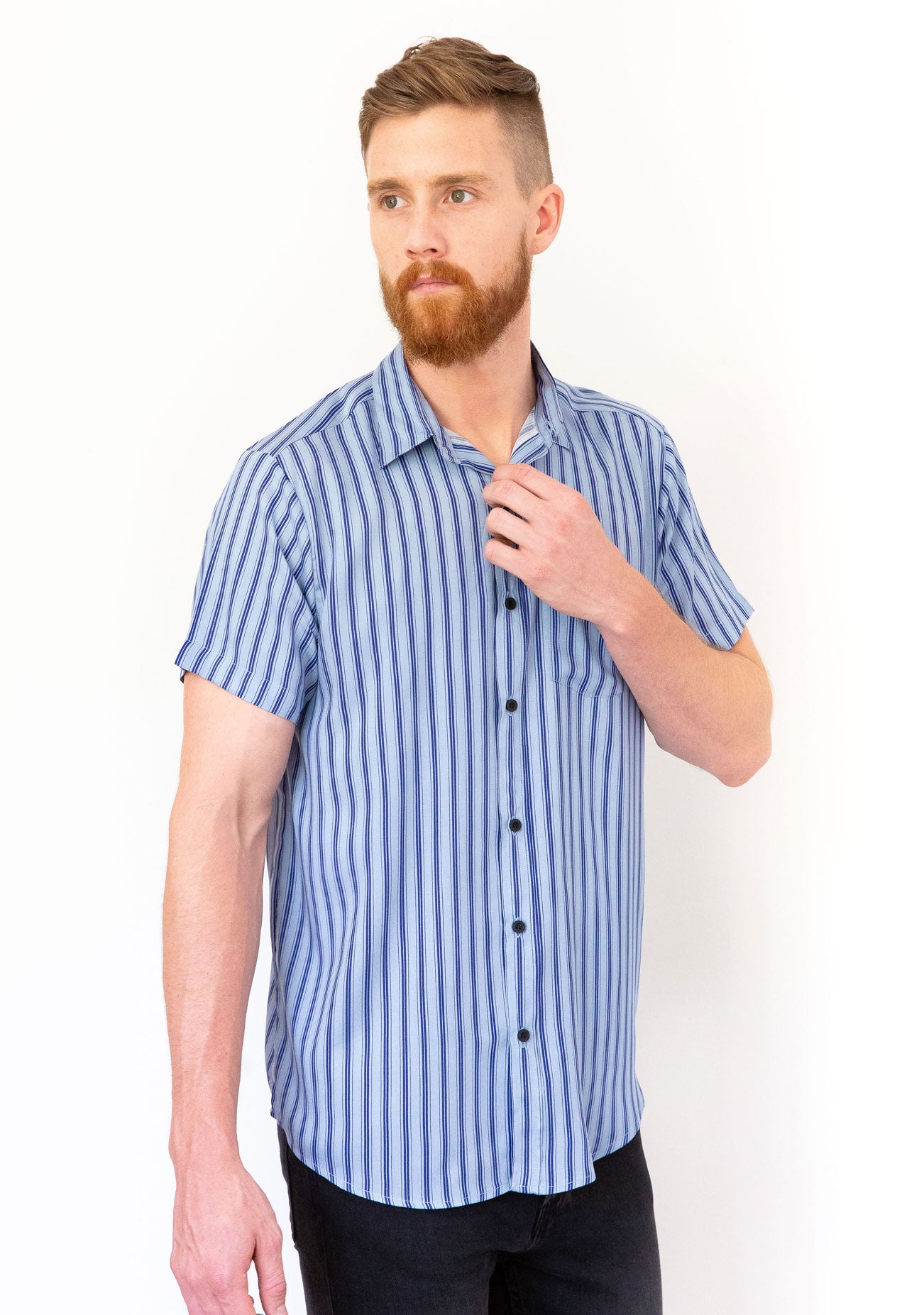 Kidel Tauranga Streetstyle Men’s Shirt – Regular Fit, Viscose Fabric